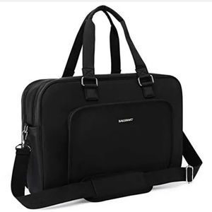 BAGSMART Weekender Bag, Carry On Bag Travel Duffle Bag Large Overnight Bag Black